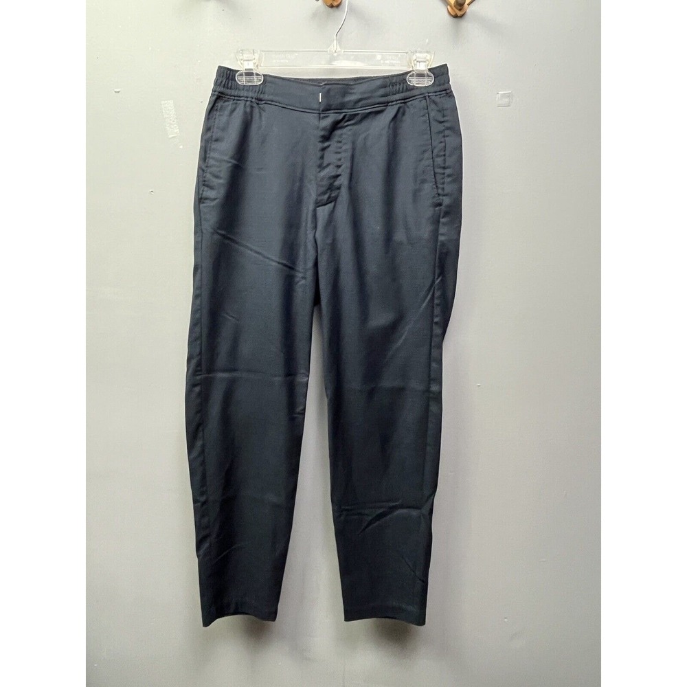 Abercrombie & Fitch Trousers Womens XS Long Grey Glen Plaid Stretch Pull On Slim